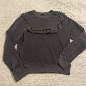 Monrow Ruffle Sweatshirt